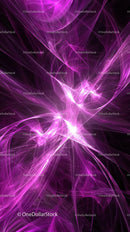 Dynamic Neon Light Abstract Art with Electric Purple Energy Streaks