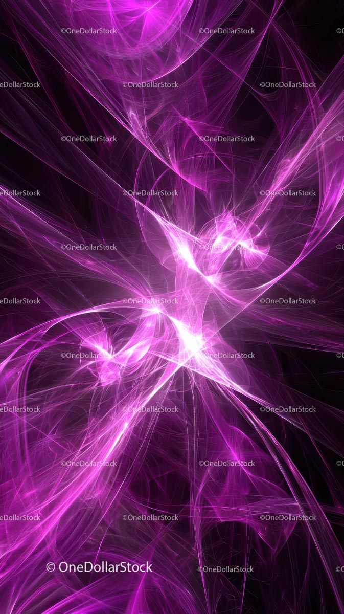 Dynamic Neon Light Abstract Art with Electric Purple Energy Streaks