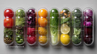Colorful Selection of Fresh Organic Vegetables in Capsule Containers