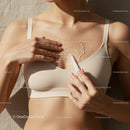 Women Applying Moisturizer on Cleavage for Healthy Skin Beauty