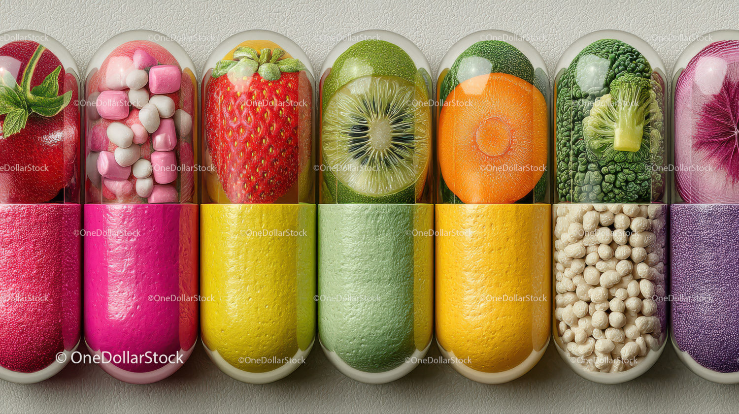 Colorful Candy Assortment with Fruit Flavors and Sweet Packaging