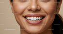 Close up of smiling woman with healthy teeth