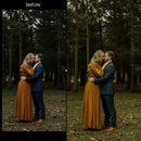 color grading preview with Moody Autumn Wedding LUT Pack