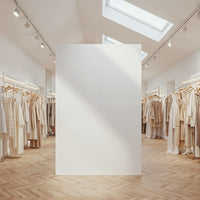 Minimalist Clothing Boutique with Soft Neutral Tones