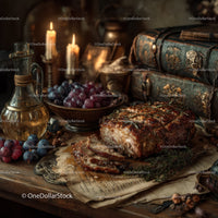 Juicy and Tender Roast Beef on a Rustic Wooden Board