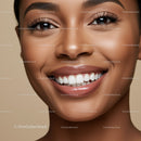 Close-up of Smiling Woman with Natural Makeup