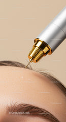 Close-Up of Cosmetic Skin Treatment Using Advanced Medical Device