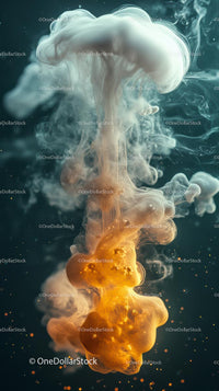 Fluid Abstract Ink Swirls in Water with Vibrant Colors