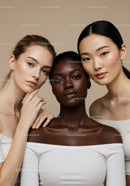 Diverse Women Portrait with Beautiful Skin and Confident Expressions