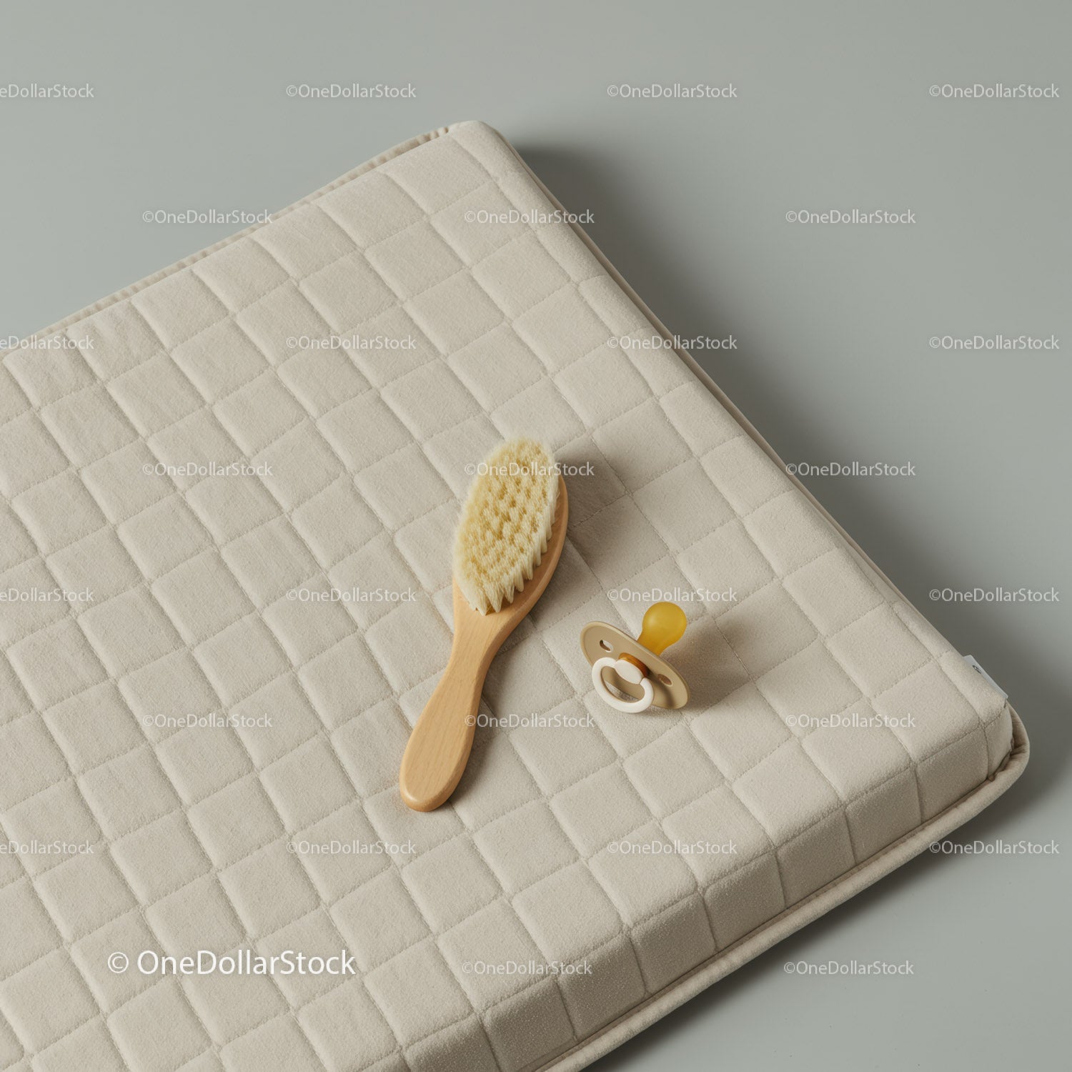 Baby Care Essentials on Soft Quilted Changing Pad