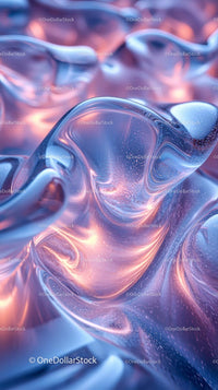 Abstract Glass Sculptures with Vibrant Colors and Smooth Curves