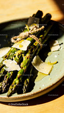Grilled Asparagus Bundles with Parmesan and Lemon Zest