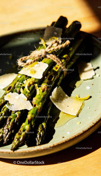 Grilled Asparagus Bundles with Parmesan and Lemon Zest