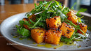 Fresh Roasted Sweet Potato and Mixed Greens Salad