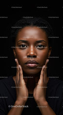 Elegant Portrait of an African Woman with Natural Beauty and Confident Expression
