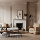 Elegant Modern Living Room with Fireplace and Cozy Furniture