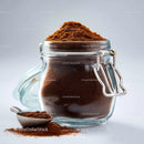 Glass Jar Filled with Fine Ground Coffee and Coffee Beans