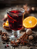 Delicious Mulled Wine with Spices and Orange Slices