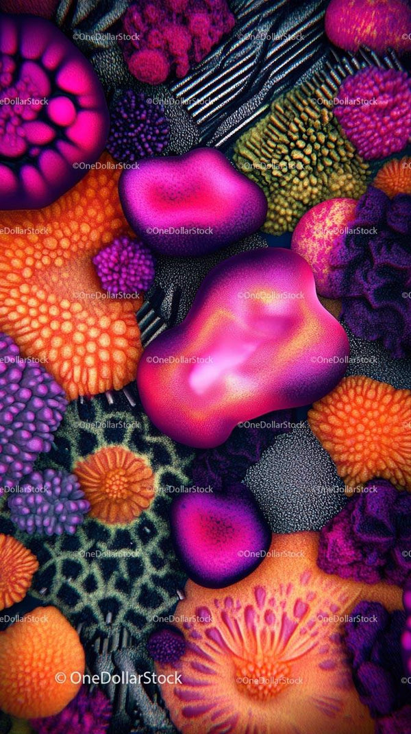 Colorful Reef Ecosystem with Vibrant Coral and Marine Life