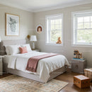 Bright Nursery with Plush Teddy Bear and Wooden Chest