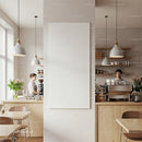 Cozy modern cafe interior with baristas at work