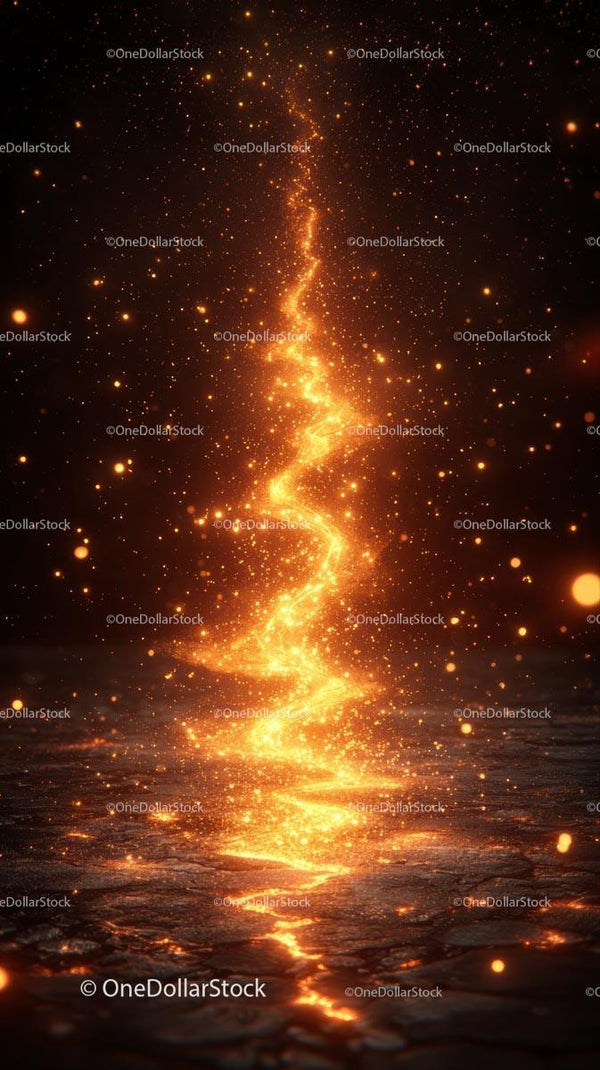Vivid Spiral Galaxy with Bright Stars in Deep Space Scene