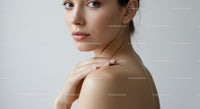 Elegant Female Portrait with Natural Beauty and Soft Lighting
