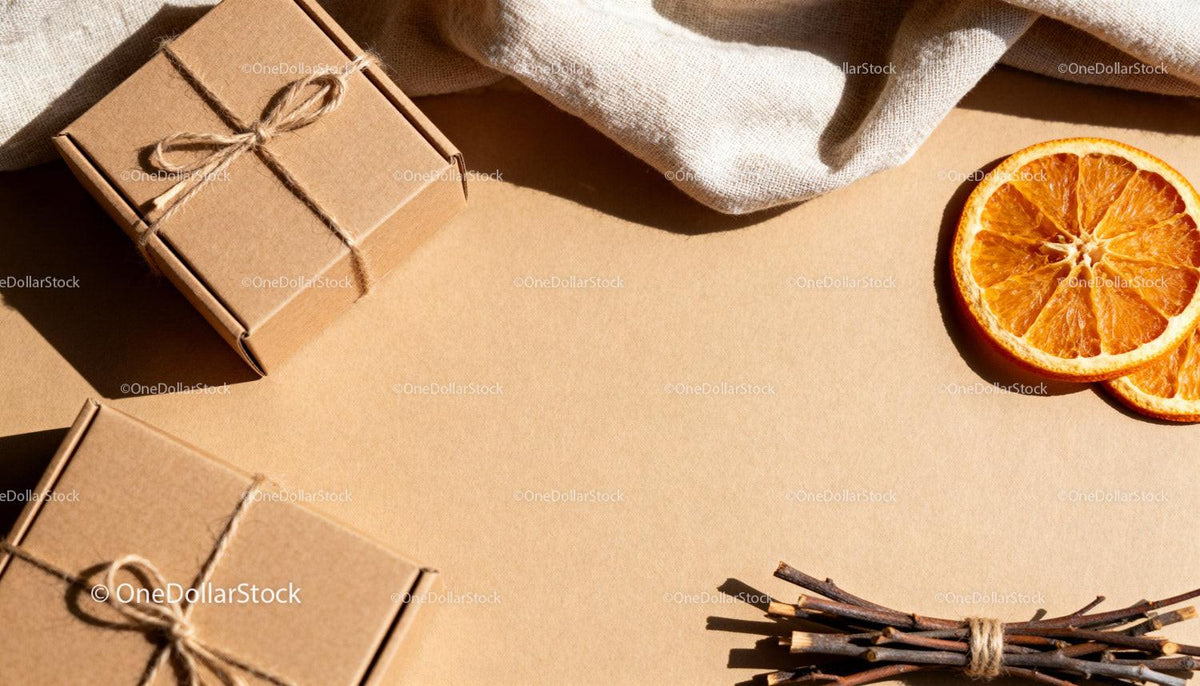 Crafted Gift Boxes with Rustic Nature Elements