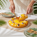 Vibrant Mango Tart with Edible Flowers for Celebrations
