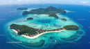 Tropical Island with White Sandy Beaches and Turquoise Waters