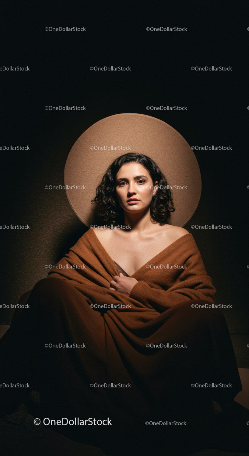 Elegant Woman Portrait with Fashionable Style and Confident Expression