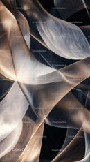 Elegant Flowing Silk Fabric Artistic Abstract Design