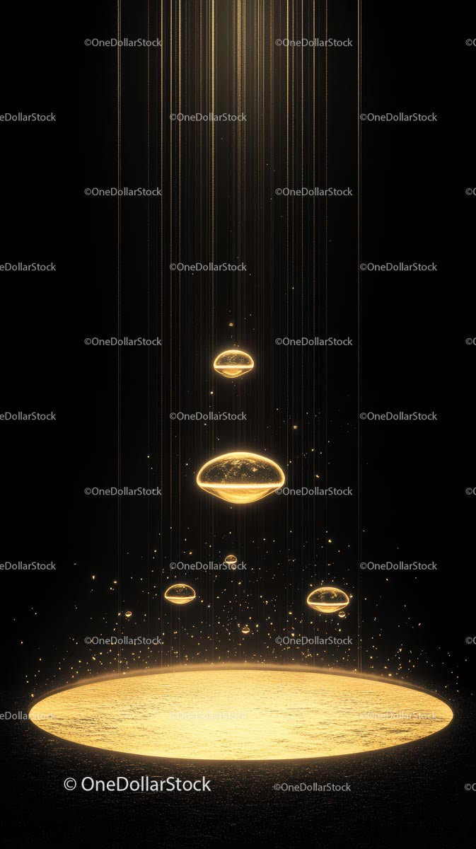 Glowing Planets and Stars in a Futuristic Space Scene