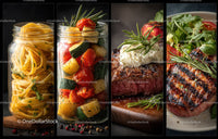 Delicious Steak with Fresh Herbs and Grilled Vegetables for Gourmet Dining