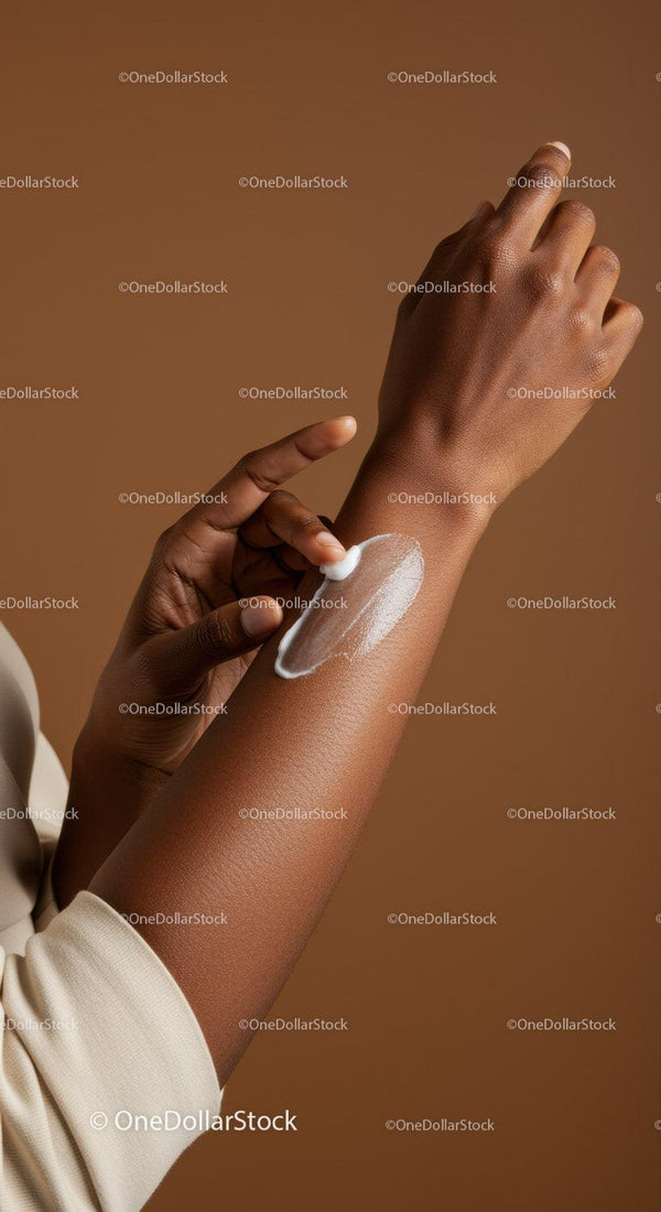 Woman Applying Lotion on Her Arm for Smooth Skin Beauty Routine