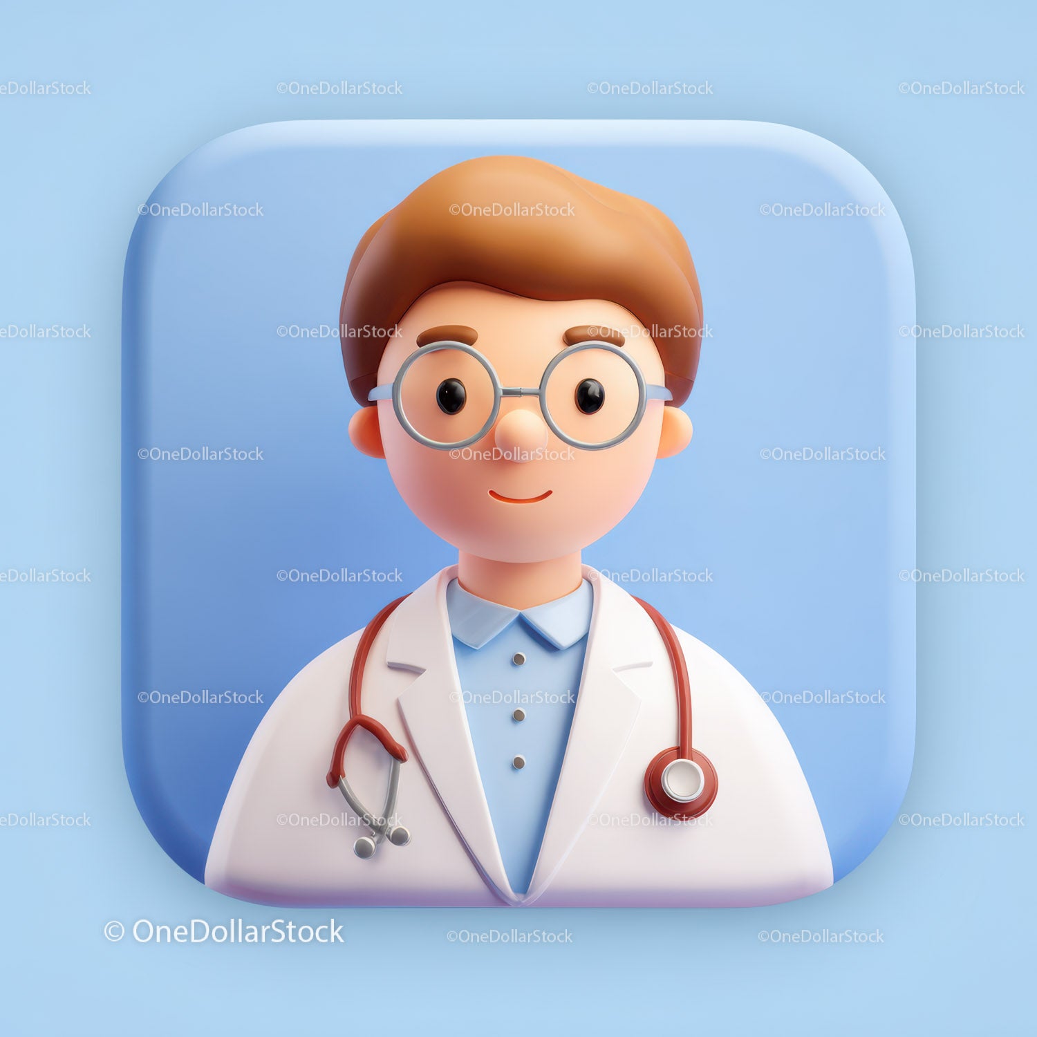 Friendly Doctor Figurine with Stethoscope for Healthcare Professionals