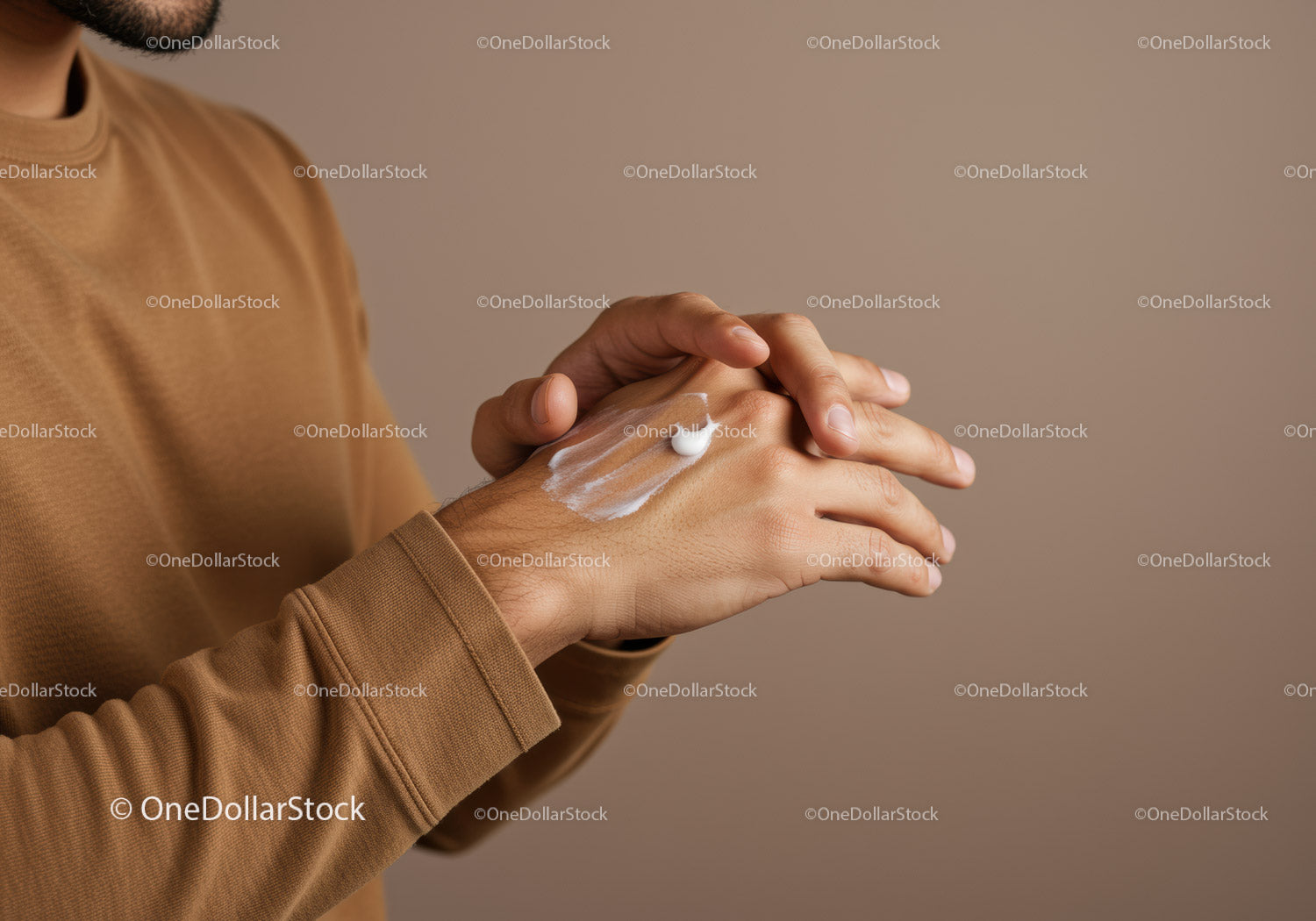 Close-up of Hands Applying Moisturizer Extensive Skincare Routine