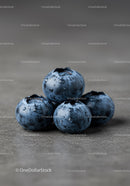 Close-up of Fresh Blueberries with Water Droplets