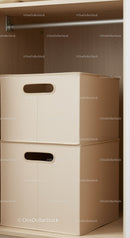 Beige Fabric Storage Drawers for Closet Organization and Tidy Home