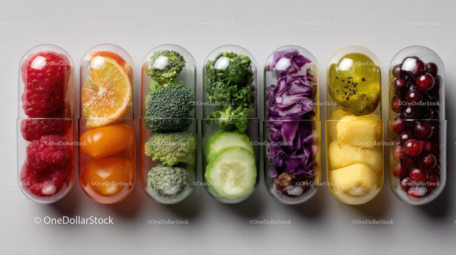 Vibrant Assorted Fruit Flavored Jelly Candies in Capsules
