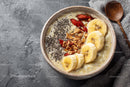 Delicious Tropical Smoothie Bowl with Banana and Chia Seeds