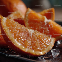 Juicy Fresh Orange Slices with Vibrant Color and Texture