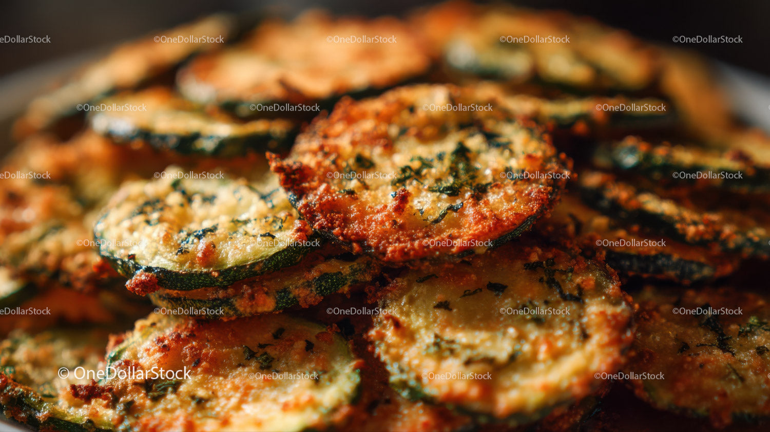 Crispy Fried Zucchini Chips with Seasoned Coating