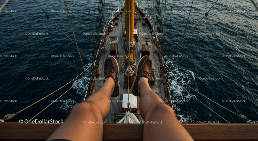 Relaxing on a Tall Ship with Stunning Ocean Views