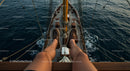 Relaxing on a Tall Ship with Stunning Ocean Views