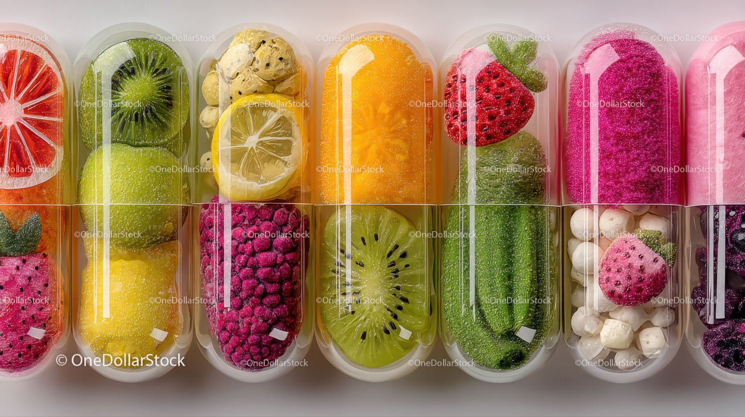 Colorful Fruity Ice Popsicles Poolside Refreshing Summer Snack