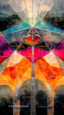 Colorful Kites with Geometric Patterns for Festival Celebration