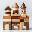 Colorful Wooden Building Blocks for Kids Constructive Play