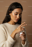 Young Woman Applying Moisturizing Cream for Healthy Skin