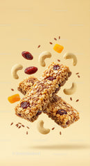 Granola Bars with Nuts and Dried Fruit Ingredients
